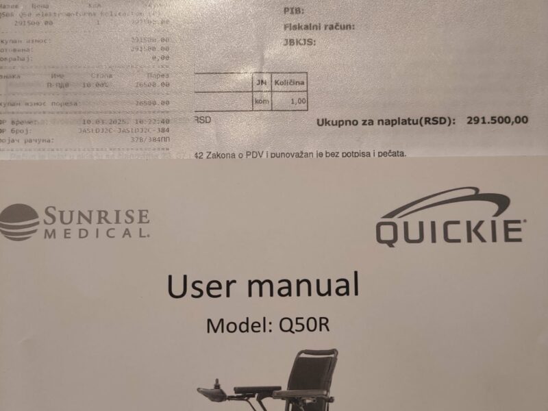 Elektromotorna invalidska kolica QUICKIE